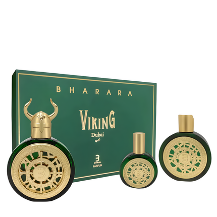 Bharara Viking Dubai 3pc Set Eau De Parfum for Unisex